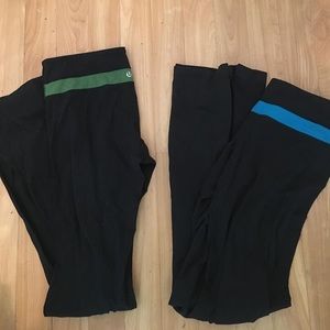Lululemon Groove pants both reversible to black